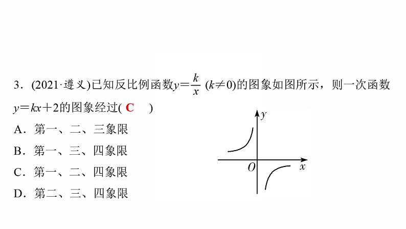 2022年九年级中考数学过关复习　反比例函数及其应用  课件第4页