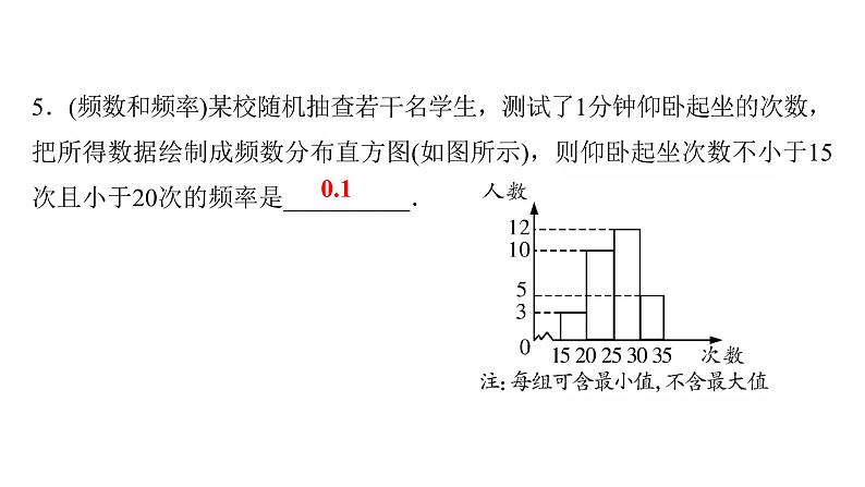 2022年人教版数学中考过关复习　统计课件06