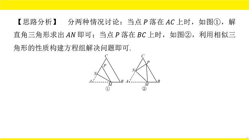 2022年九年级中考数学总复习题型剖析 题型四 与几何图形的翻折、对称有关的动点问题 课件03