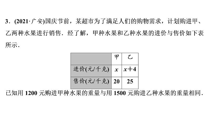 2022年中考数学 一轮复习 专题练测6　实际应用型问题课件PPT06