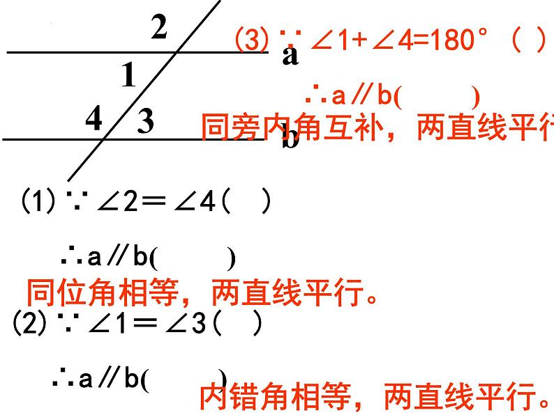 5.2.2平行线的判定 课件  2021--2022学年人教版七年级数学下册第3页