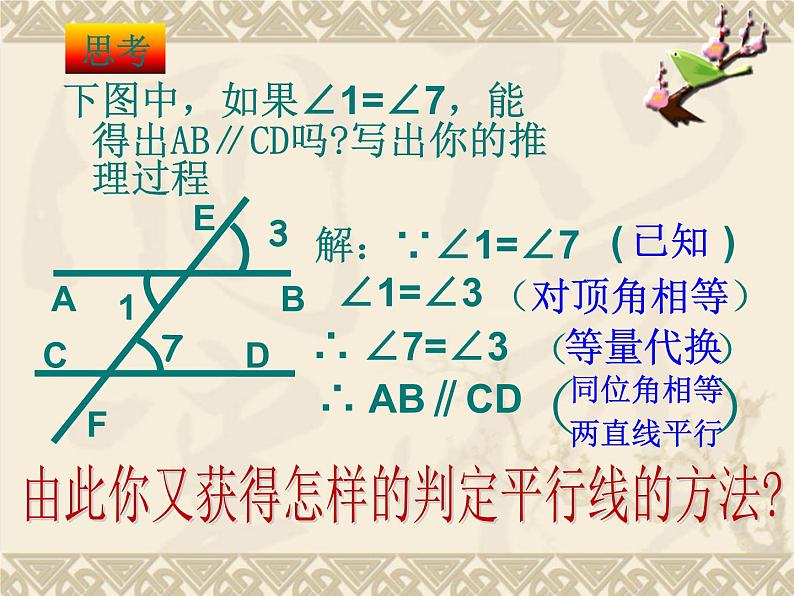 5.2.2-2 平行线的判定 2 课件  2021--2022学年人教版七年级数学下册03