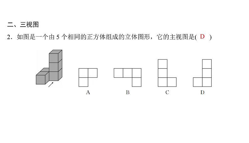 中考真题分类汇编投影与视图课件PPT06