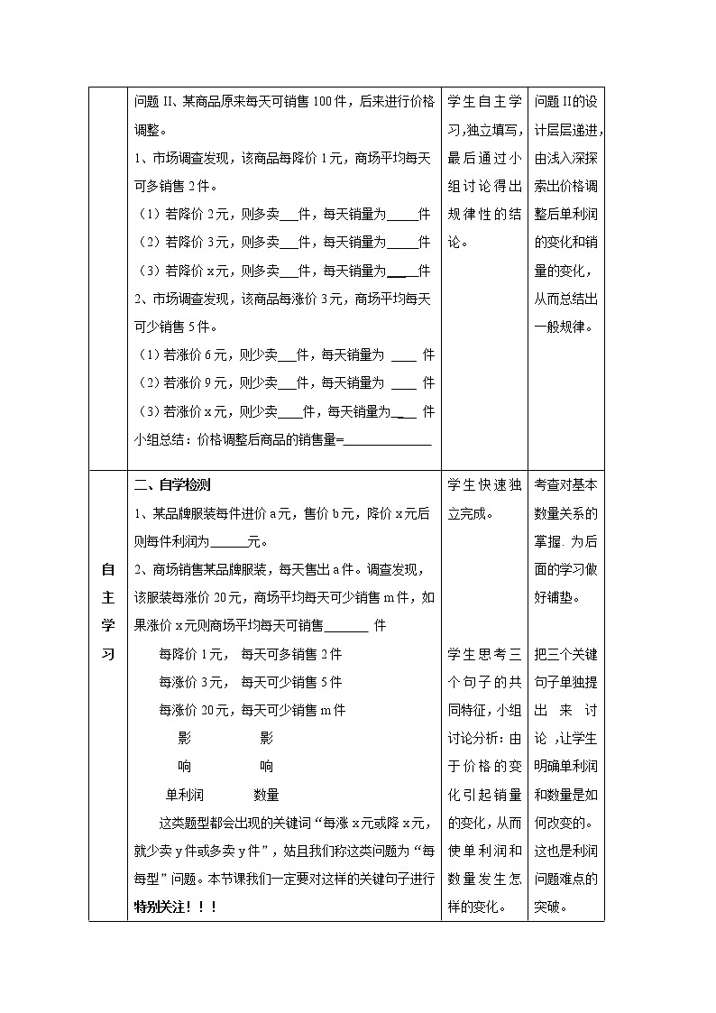 鲁教版（五四制）八年级下册数学 8.6一元二次方程的应用（3） 教案第3页