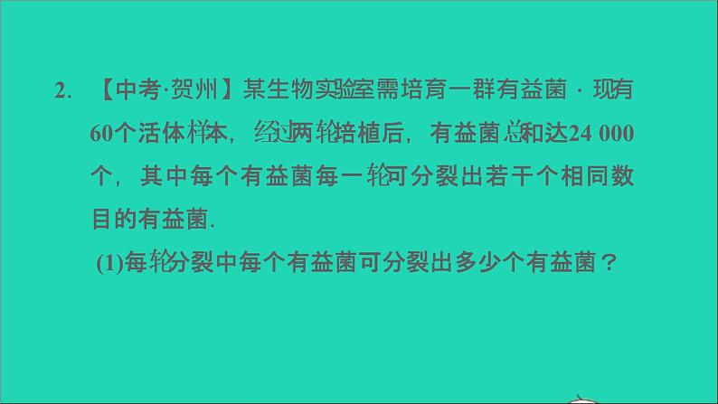 沪科版八年级数学下册第17章一元二次方程17.5一元二次方程的应用第1课时列一元二次方程解实际应用问题习题课件05