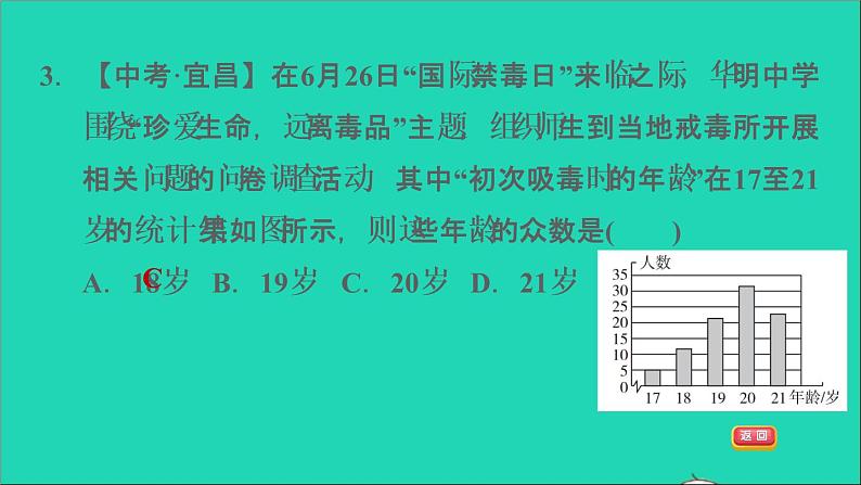 沪科版八年级数学下册第20章数据的初步分析20.2数据的集中趋势与离散程度20.2.1数据的集中趋势第5课时应用平均数中位数和众数分析数据习题课件06