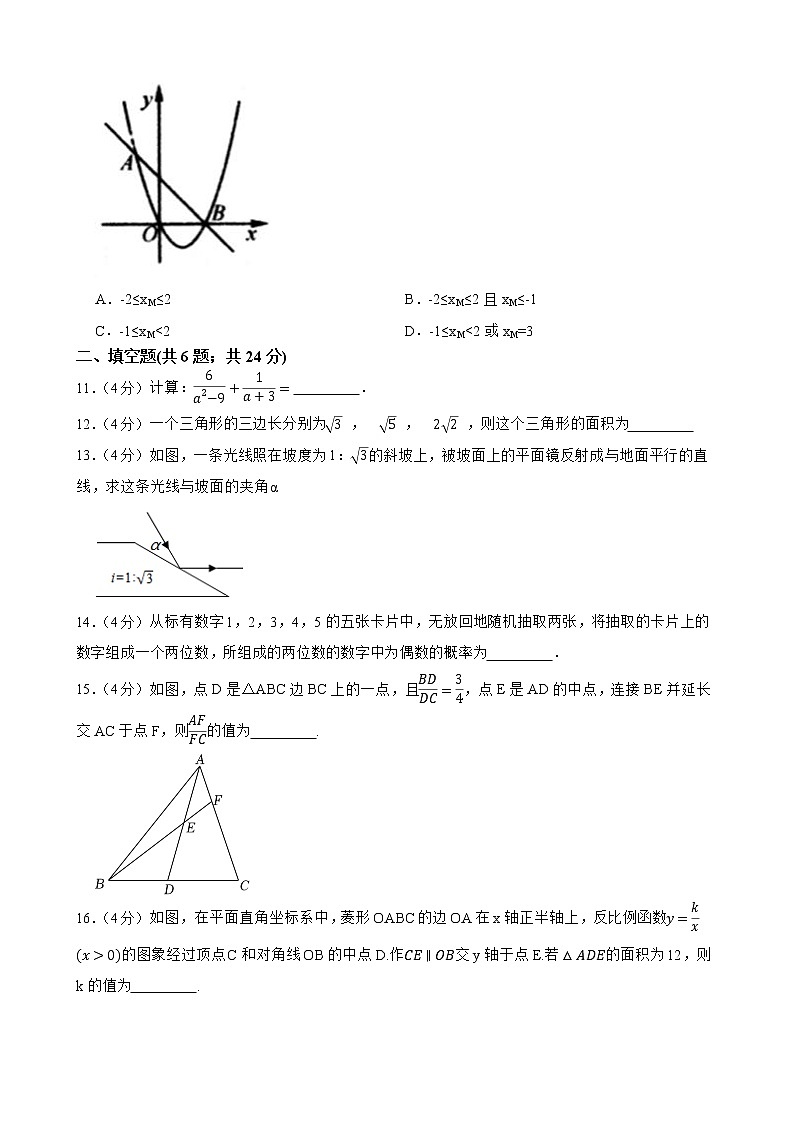 浙江省杭州市2022年中考数学模拟试题卷（九）(word版含答案)03