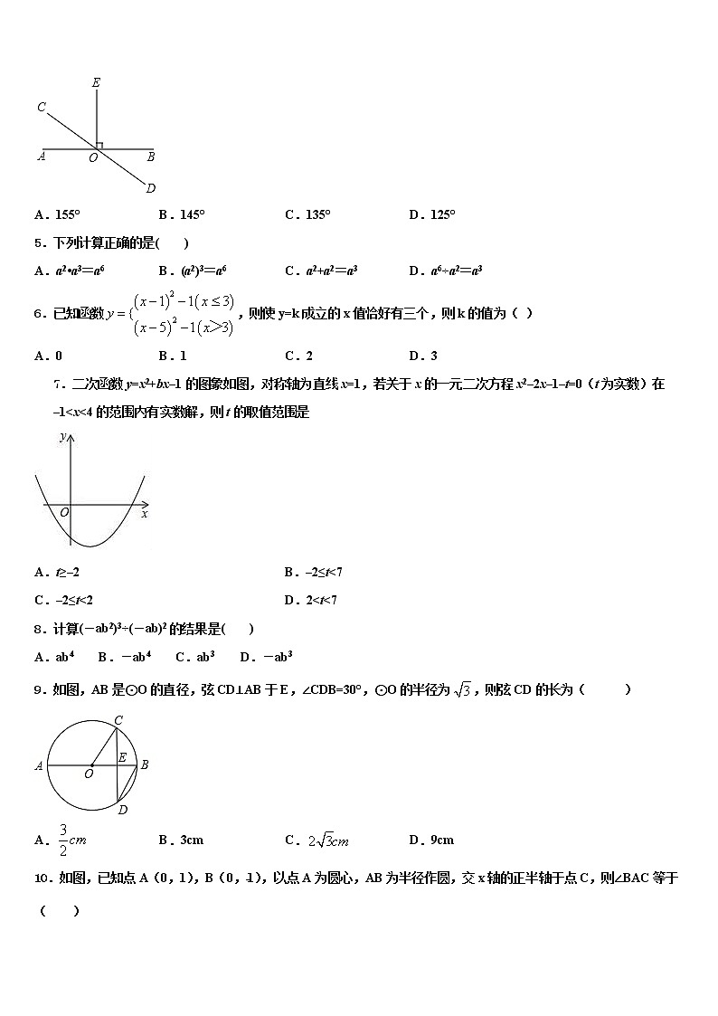 2021-2022学年河北省秦皇岛抚宁区台营学区重点达标名校中考数学模拟精编试卷含解析02