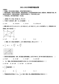 2021-2022学年合肥蜀山区五校联考中考三模数学试题含解析