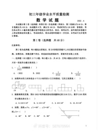 2022.4济南市中一模数学（含答案）练习题