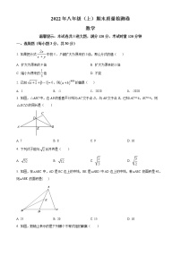 湖南省邵阳市2021-2022学年八年级上学期期末数学试题