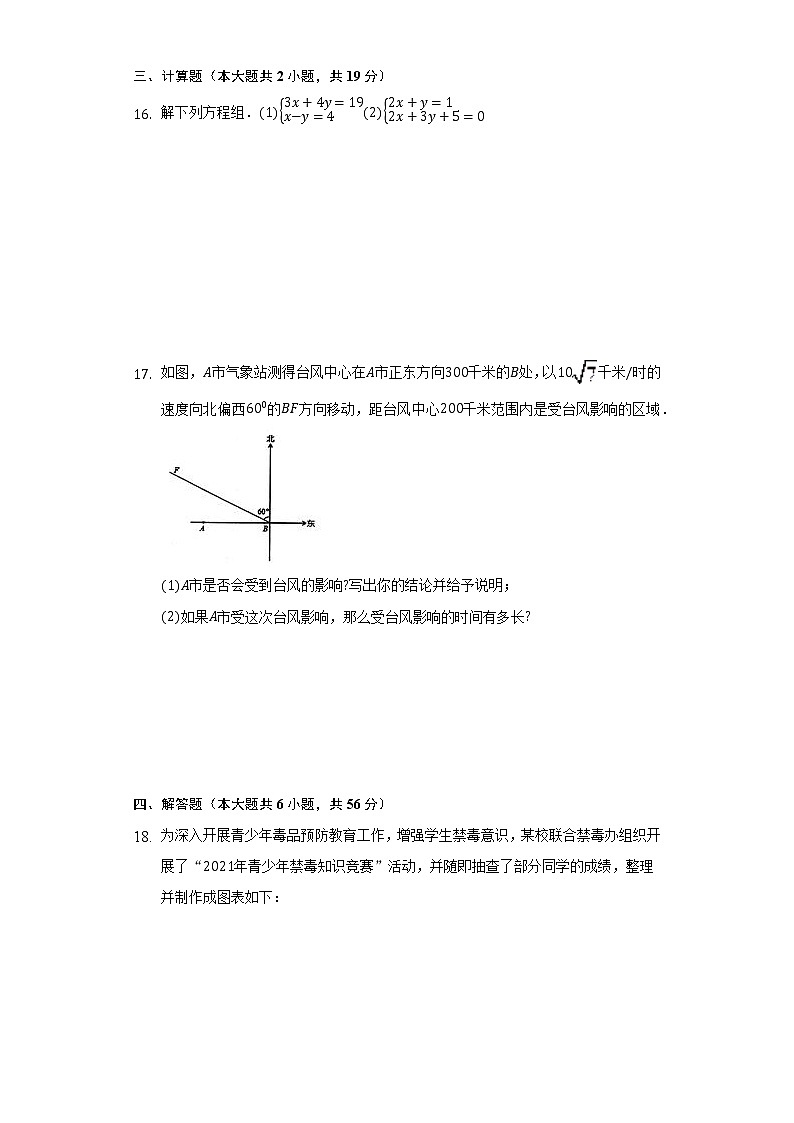 2022年河南省南阳市社旗县中考数学综合复习试卷(word版含答案)03