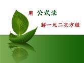魯教版（五四制）八年級下冊數(shù)學(xué) 8.3用公式法解一元二次方程 課件
