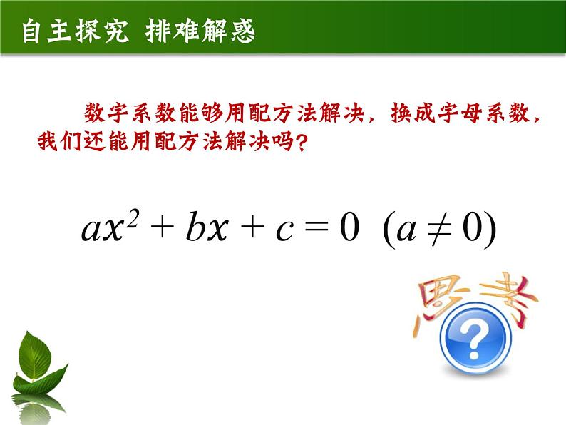 鲁教版（五四制）八年级下册数学 8.3用公式法解一元二次方程 课件第5页