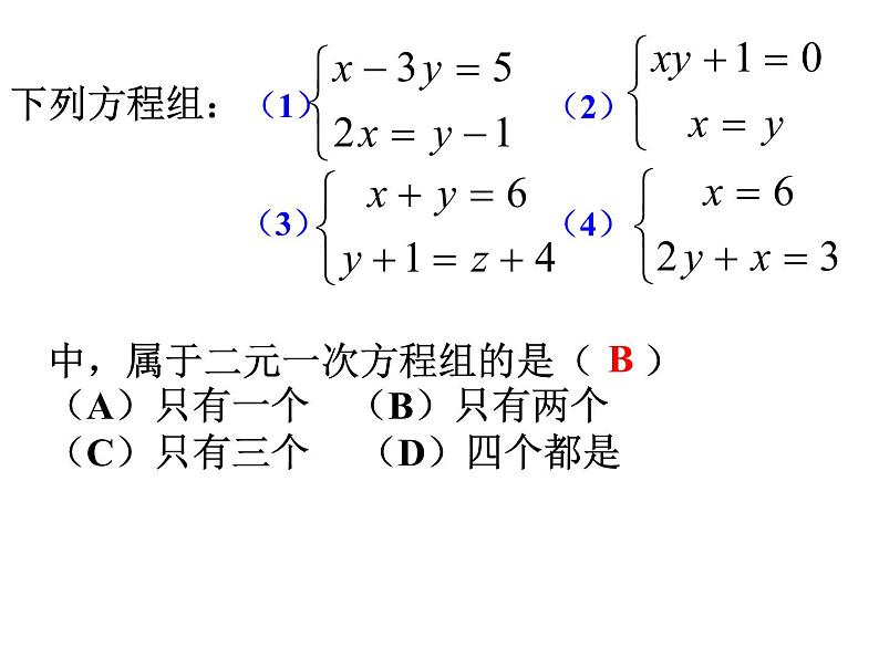 苏科版七年级下册数学课件 10.2二元一次方程组07