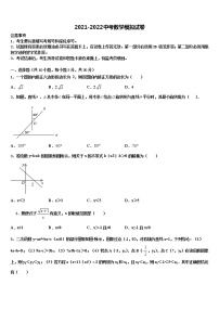 2021-2022学年辽宁省沈阳市第一三四中学中考数学全真模拟试卷含解析