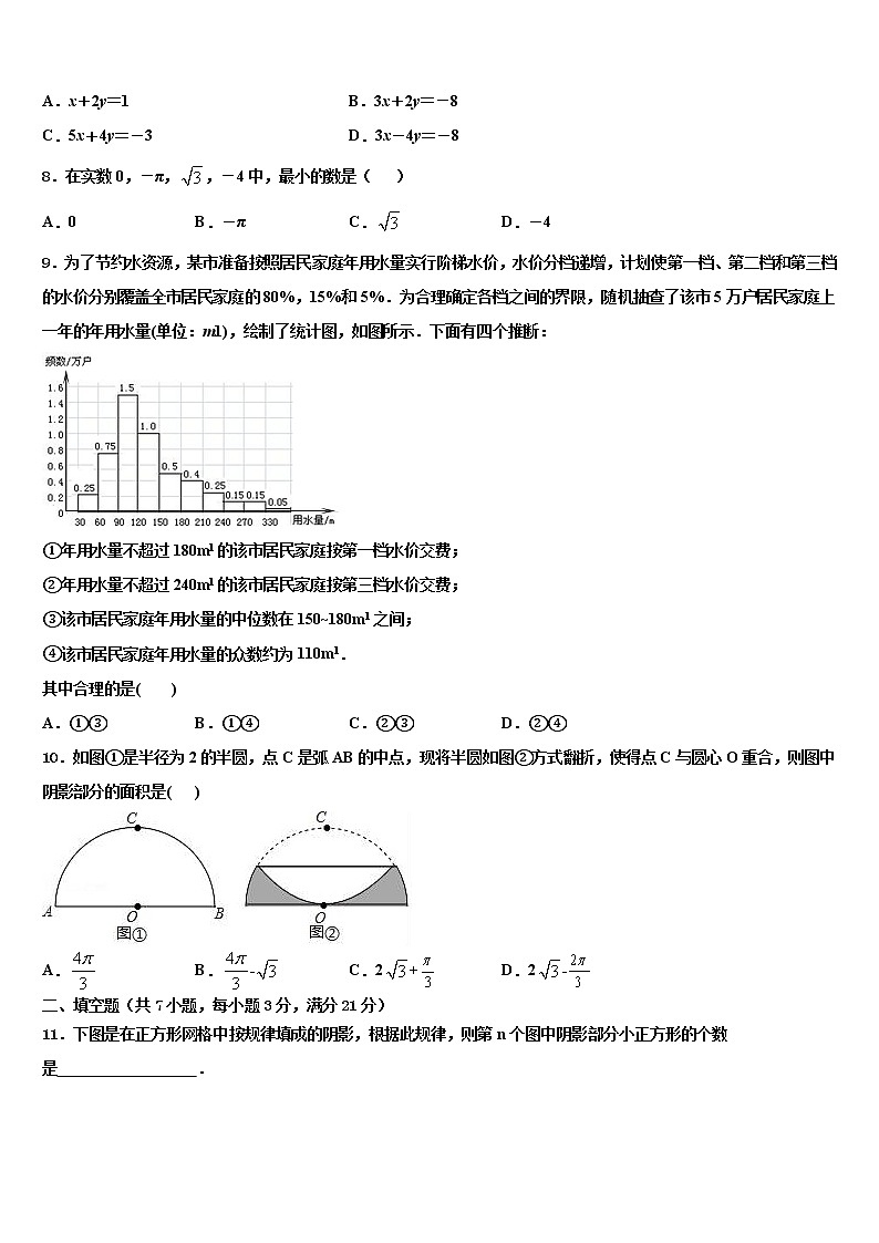 2021-2022学年揭阳市榕城区中考数学考试模拟冲刺卷含解析第2页