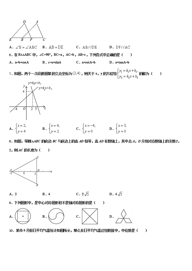2021-2022学年四川省遂宁市大英县中考数学全真模拟试卷含解析02