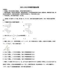 2021-2022学年陕西省合阳县中考一模数学试题含解析