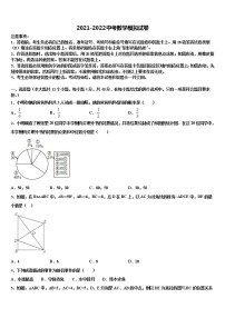 2021-2022学年浙江省丽水市莲都区重点达标名校中考数学模拟精编试卷含解析