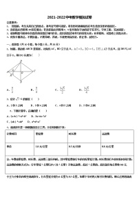 2022届【首发】河南省南阳市淅川县中考数学模试卷含解析