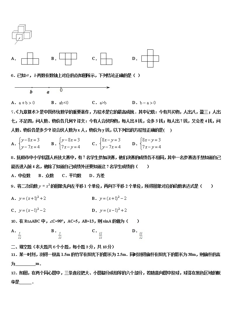 2021-2022学年浙江省杭州北干重点达标名校中考数学押题卷含解析02
