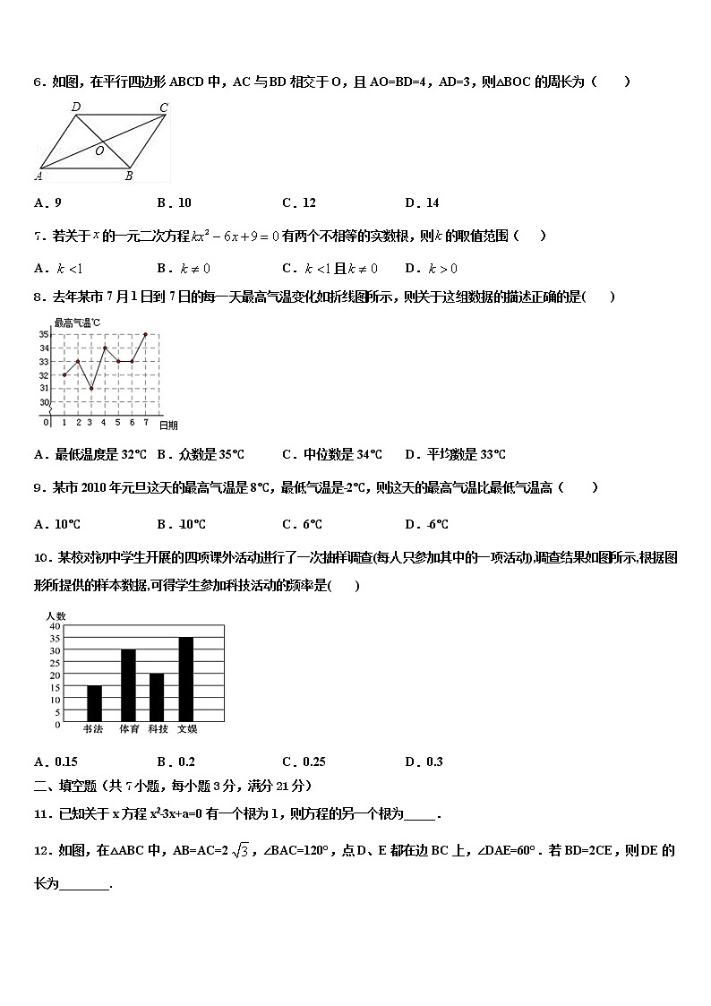 2022届丹东市重点中学中考数学全真模拟试题含解析02