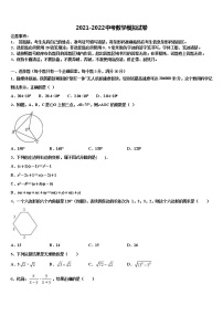 2022届安徽省肥东县重点中学中考数学全真模拟试题含解析