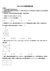 2022届福建省惠安县中考数学模拟试题含解析