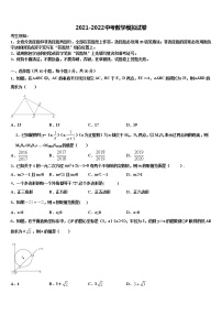 2022届甘肃省兰州市教管理第五片区重点中学中考冲刺卷数学试题含解析