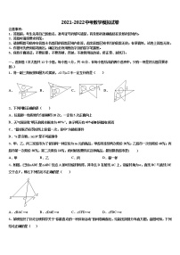 2022届安徽省蚌埠实验中学中考数学考试模拟冲刺卷含解析