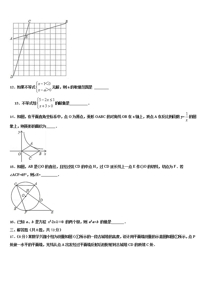 2022届广西壮族自治区南宁市广西大附属中学中考数学最后冲刺浓缩精华卷含解析03