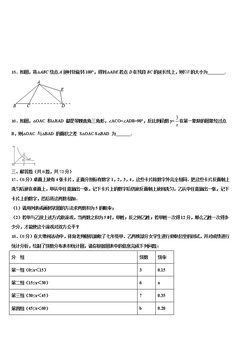 2022届广东省深圳盐田区六校联考中考二模数学试题含解析第3页