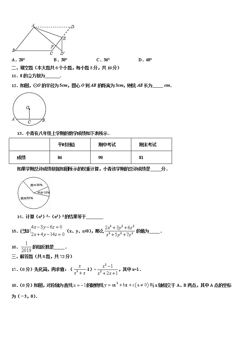 2022届江苏省泰兴市黄桥东区域中考数学对点突破模拟试卷含解析第3页