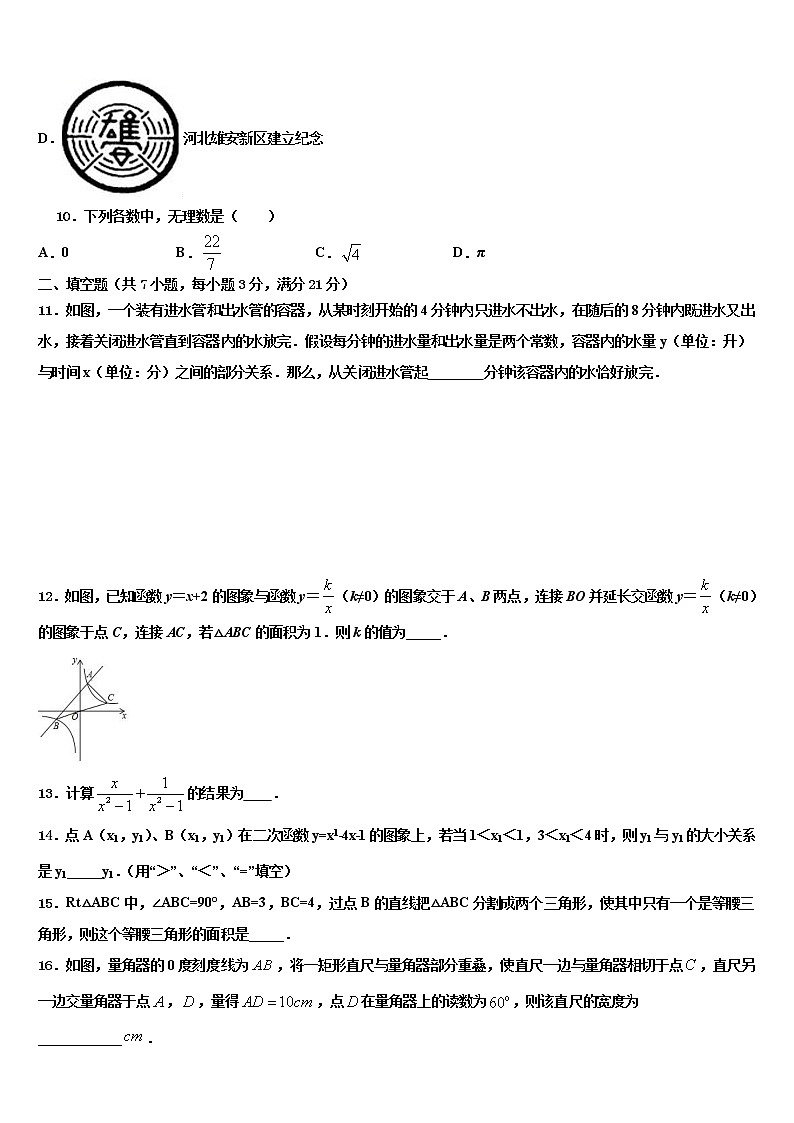 2022届江苏省江阴市华士片中考数学最后一模试卷含解析03