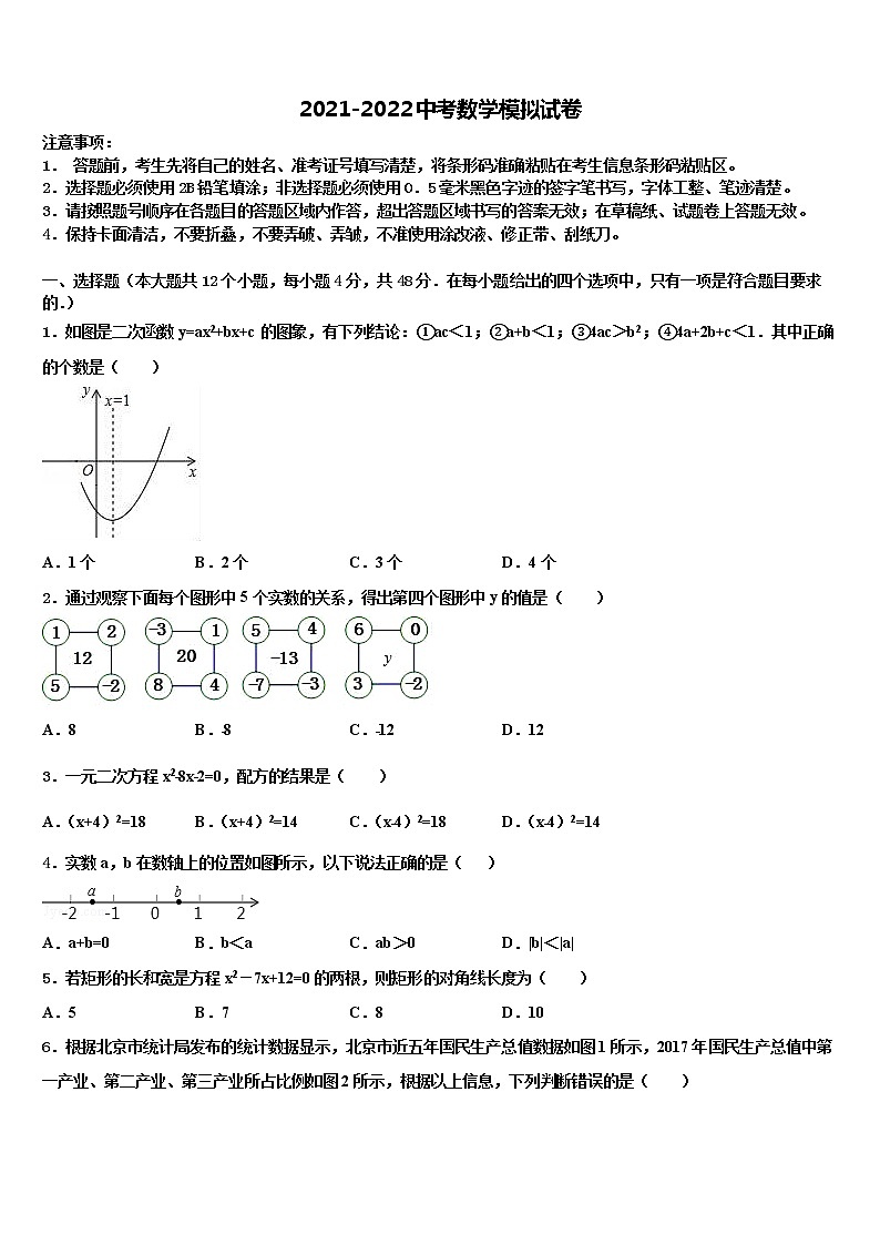 2022届江苏省江阴市中考数学模拟试题含解析第1页