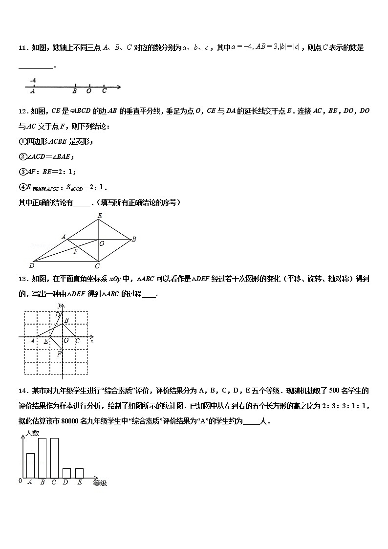 2022届湖南望城金海校中考数学模试卷含解析03