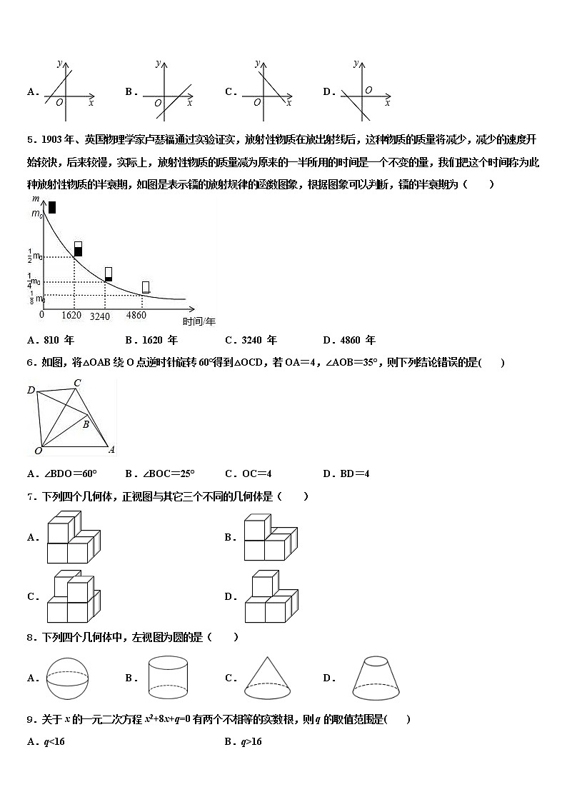 2022届湖北省襄阳市枣阳市蔡阳中学中考数学最后冲刺浓缩精华卷含解析02