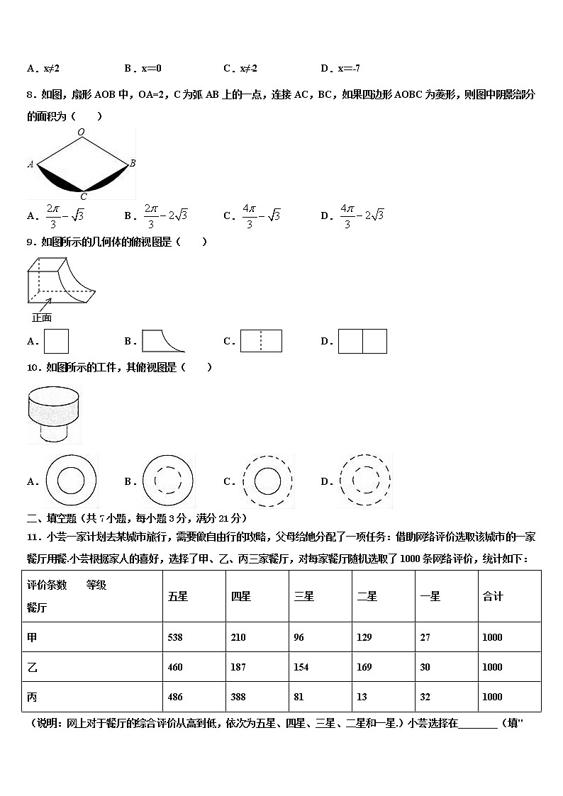 2022届湖北省宜昌市秭归县初中数学毕业考试模拟冲刺卷含解析02