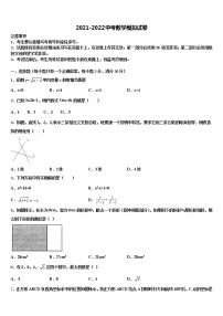 2022届湖北省潜江市张金镇铁匠沟初级中学中考联考数学试卷含解析