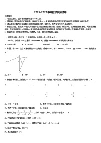 2021-2022学年江苏省无锡市玉祁初级中学中考数学模拟精编试卷含解析