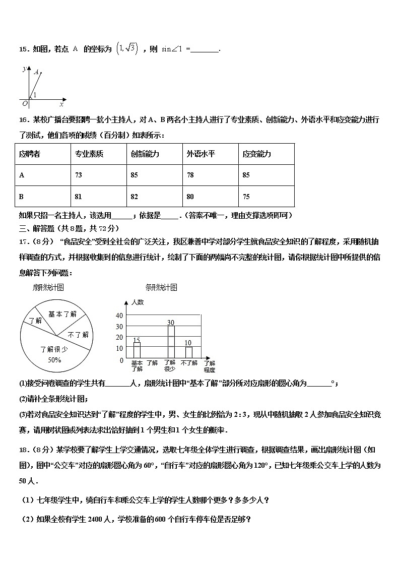 2022届湖南长沙长郡中学中考数学考试模拟冲刺卷含解析第3页