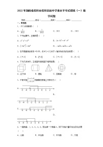 2022年湖南省岳阳市岳阳县初中学业水平考试模拟（一）数学试题(word版含答案)