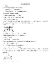 初二第二章轴对称图形3章节练习-无答案