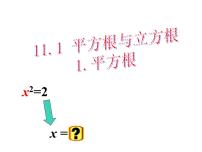 初中华师大版1 平方根课文配套ppt课件