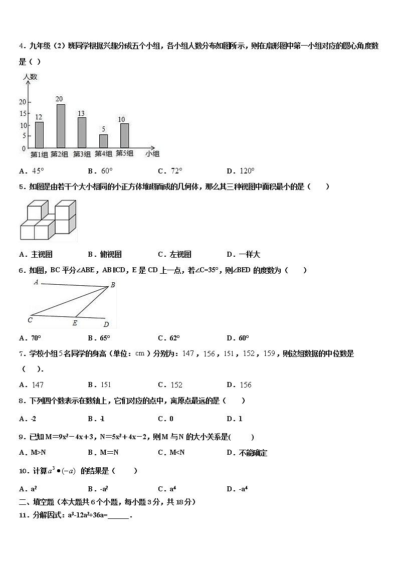 2022届江西省九江市第十一中学毕业升学考试模拟卷数学卷含解析02