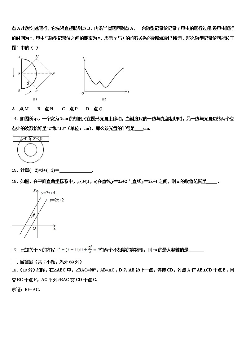 2022届辽宁省锦州市滨海新区实验校初中数学毕业考试模拟冲刺卷含解析03