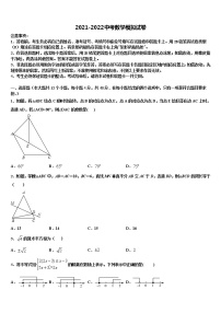 2022届江苏省扬州市江都区实验中考数学模拟精编试卷含解析