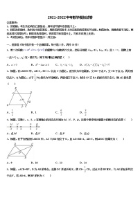 2022届山东省济宁市泗水县中考数学全真模拟试题含解析