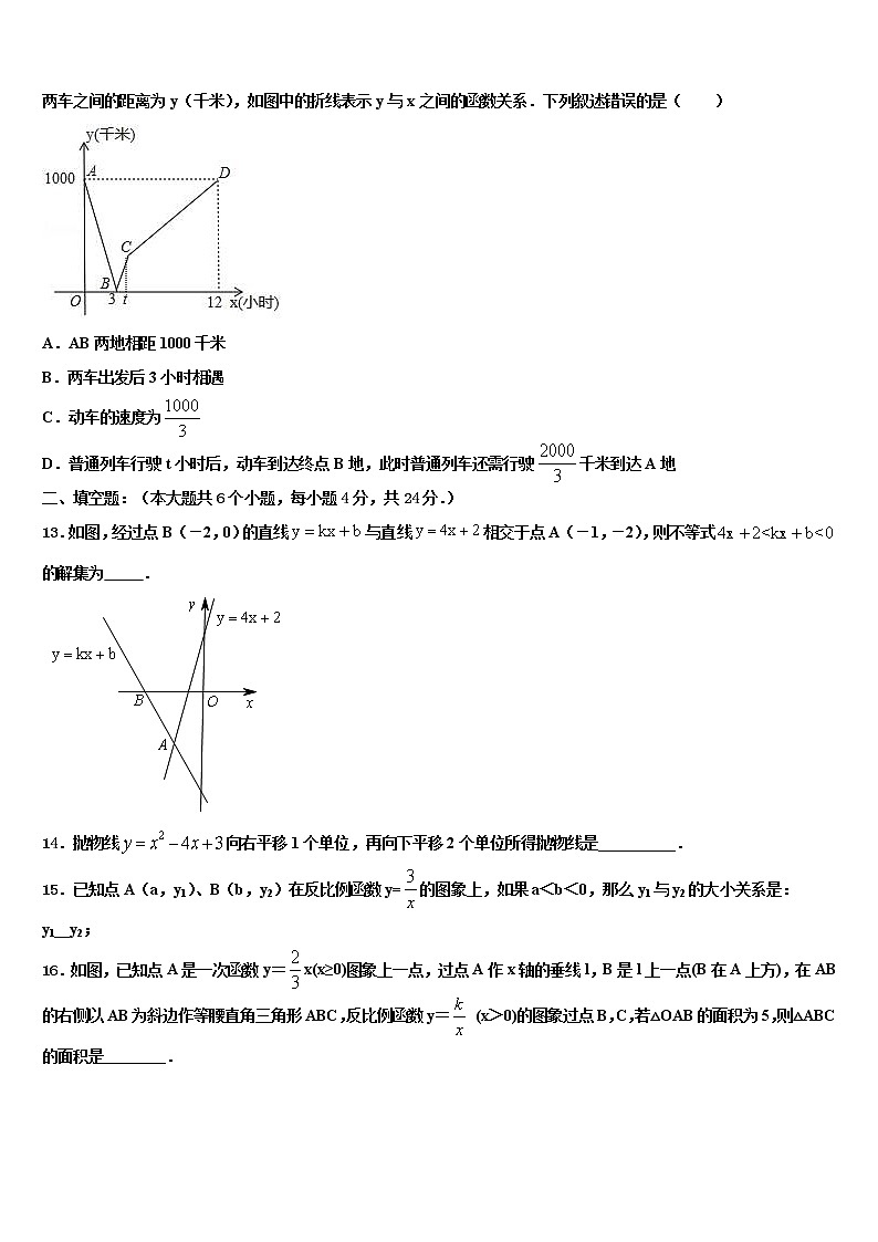 2022届青海省果洛市重点名校中考数学模拟试题含解析03